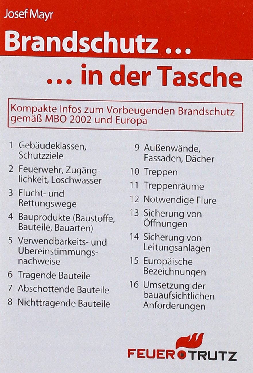 Brandschutzatlas (Ordnerwerk apart - ohne Aktualisierungsbezug): Inkl. Download Brandschutz-Nachweis und Bauvorschriften
