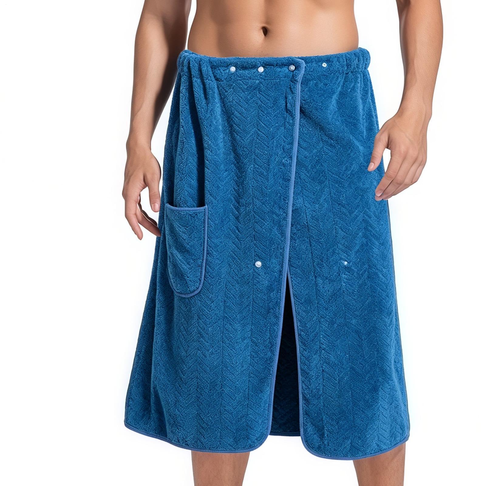Serviette douche enveloppante homme pour éviter la serviette qui tombe au sport et spa