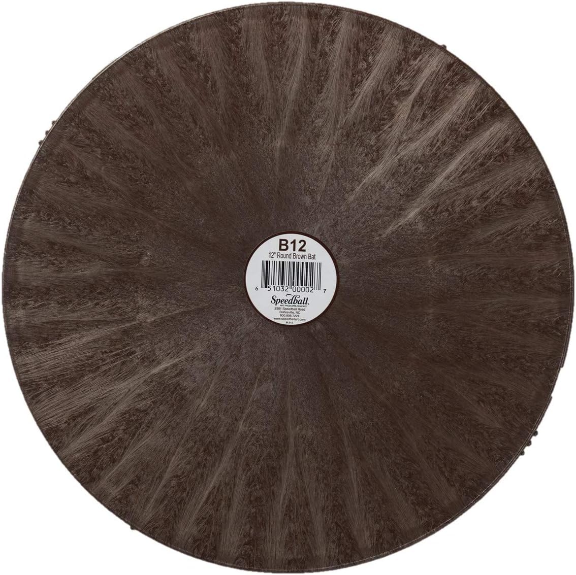 Battes de poterie universelles rondes de 30,5 cm Speedball marron pour argile et céramique