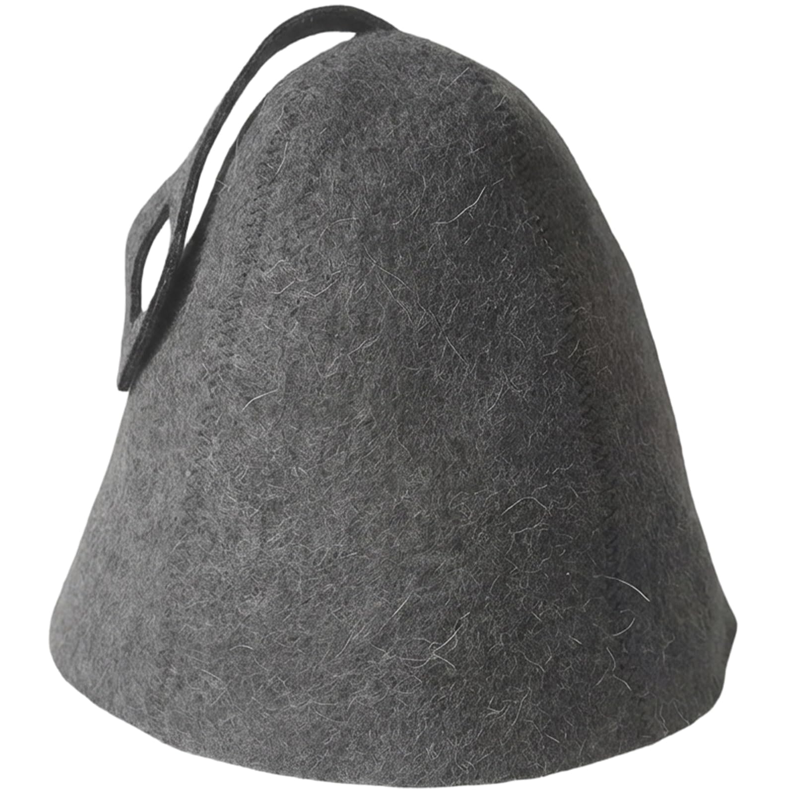 GYTFOG Wool Sauna Hat with Hooks, Grey Sauna Hats for Women and Men, Wool Sauna Hats for Steam, Premium Wool Hat for Hair Conditioning, Comfortable and Healthy Sauna Hats, 25x20 Cm Size