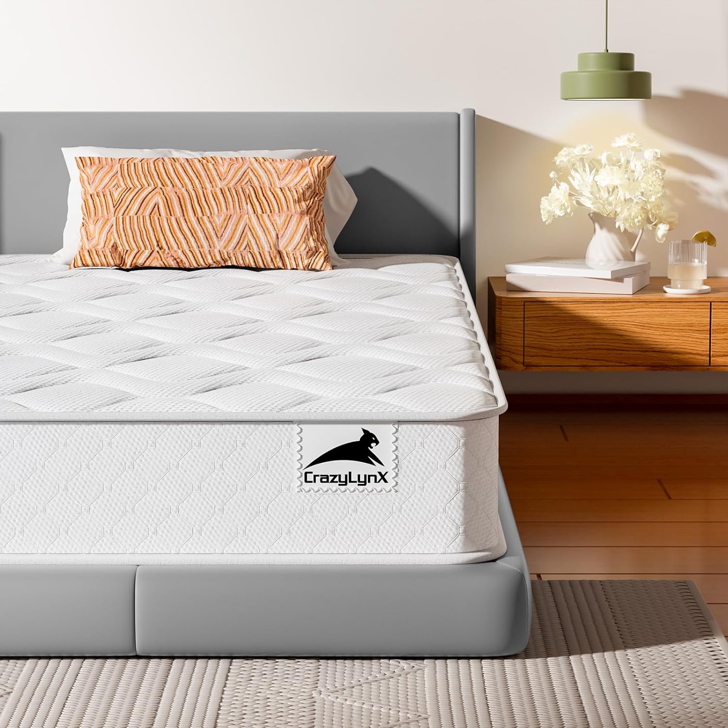4FT Small Double Mattress 9-Zone Inner Spring Small Double Bed Mattress with Foam and 3D Breathable Fabric - Orthopaedic - Thickness: 7.5 Inch image 1