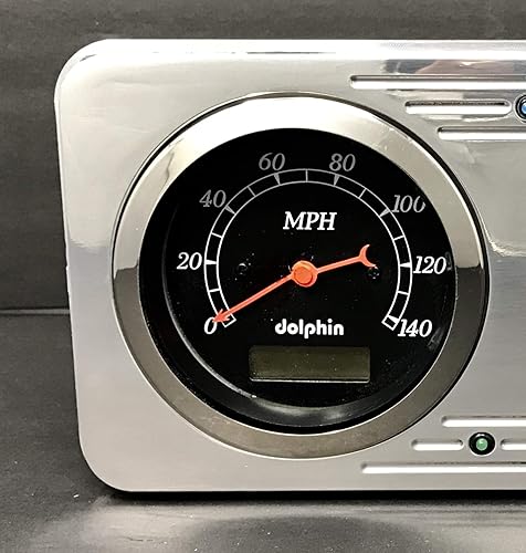 Miniatura 2 de 1946 Willys 2 Gauge Dash Panel Inserto 3 3/8" Quad Style Programable Negro