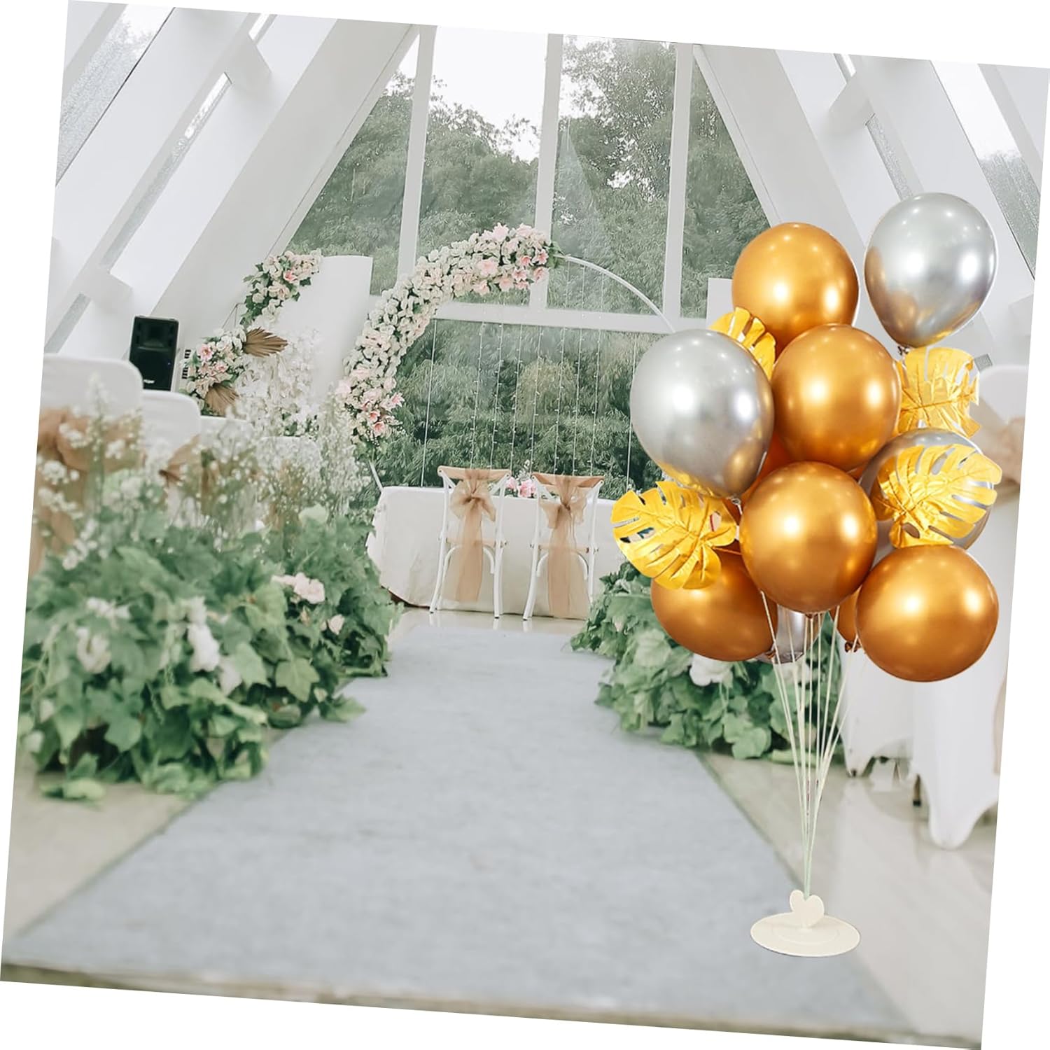 4sets Reusable Balloon Column Stand Kit for Party Decorations Easy to Assemble Lightweight Design for Weddings Birthdays and Events Holds up to Balloons Each