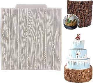 Tree Bark Texture Fondant Molds Bark Texture Mat Silicone Mold For Cake Decorating Cupcake Topper Candy Chocolate Gum Paste Polymer Clay