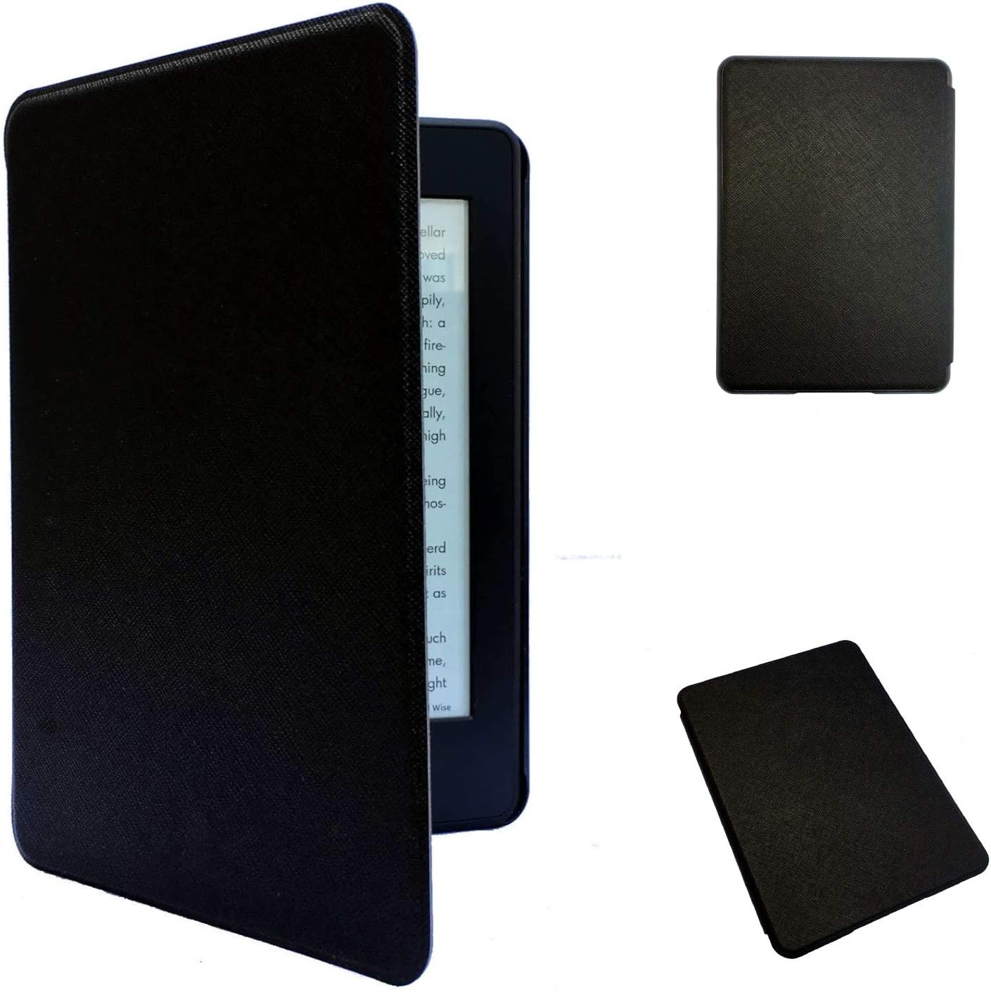Kindle Paperwhite Case - Kindle Paperwhite 5th 6th 7th Generation - Auto Wake/Sleep, Shockproof, Lightest Leather (fits Kindle Paperwhite 2012, 2013, 2015) (6 inch) (6 inch, Black)