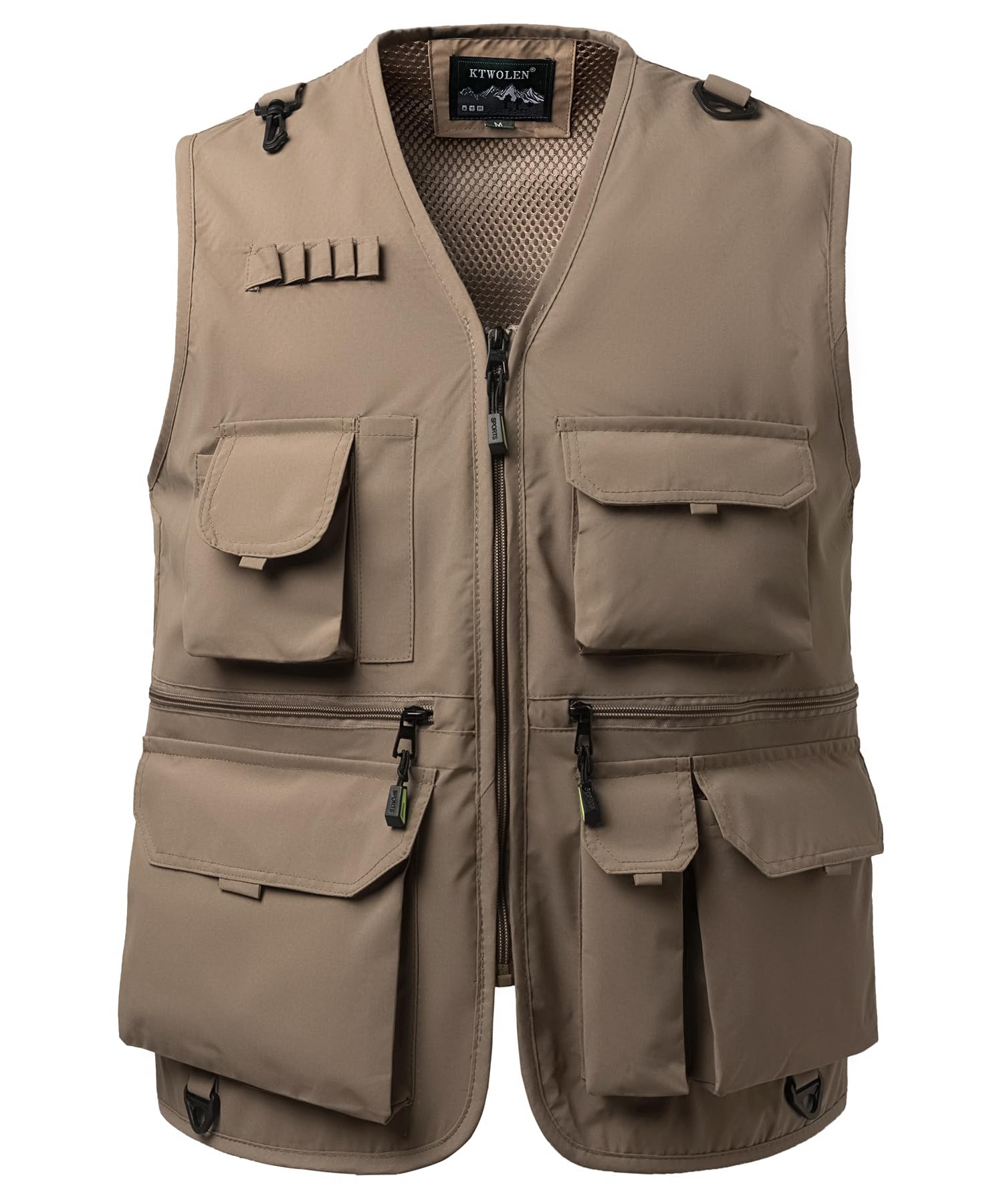 Gilet Outdoor Uomo con Tasche multiple Leggero e Traspirante in Nylon Quick Dry Veste Senza Maniche per Pesca Fotografia Camping