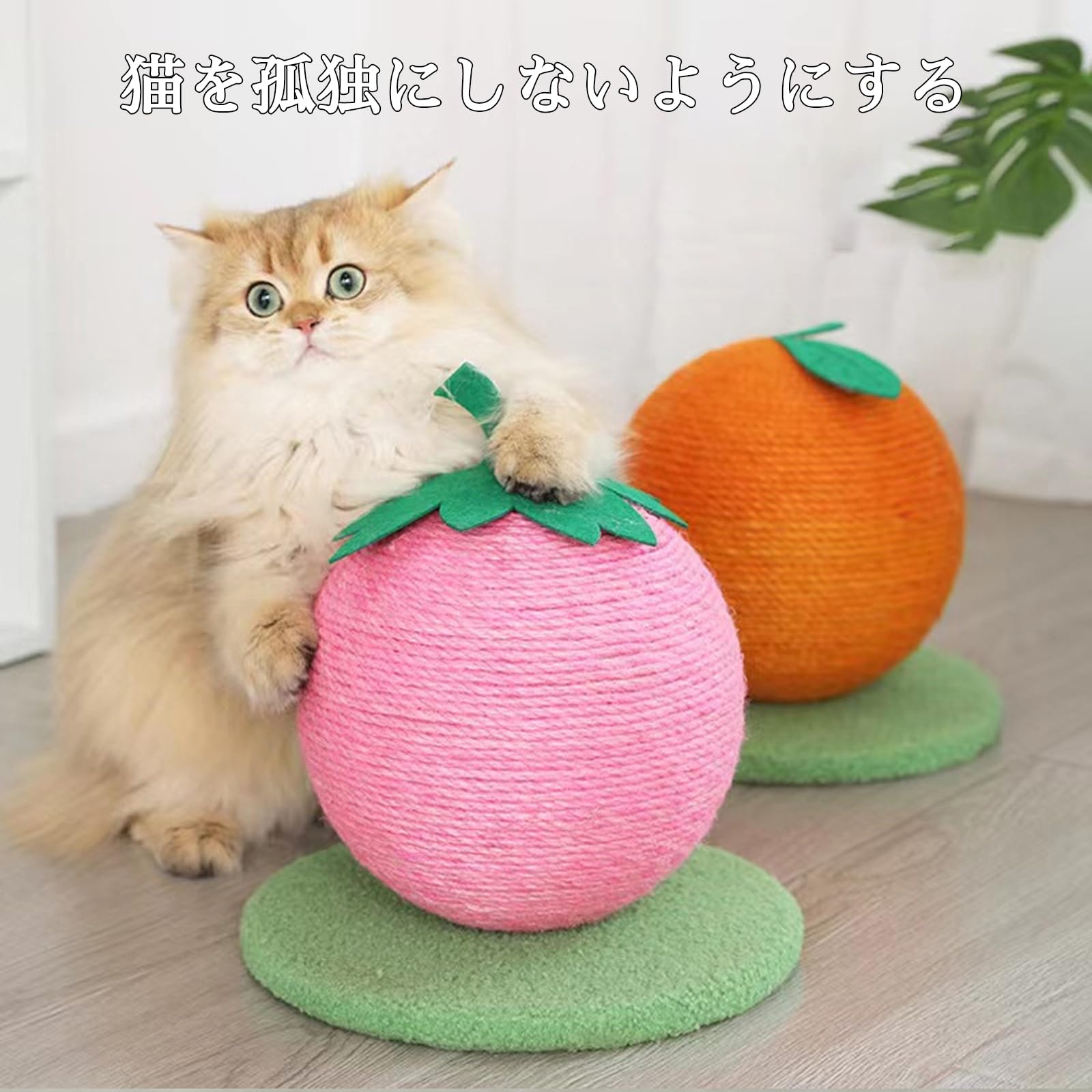 Amazon | 猫の爪とぎ フルーツ形状 爪研ぎ 猫 おしゃれ 天然