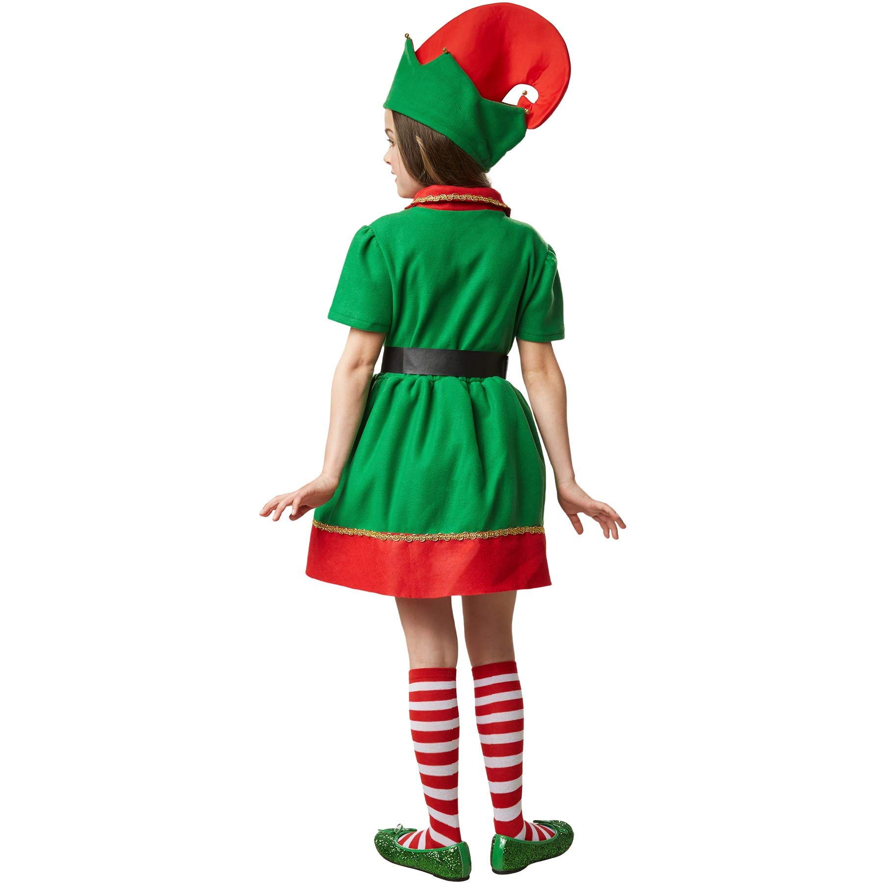 Alaurbeauty Costume D'elfe Pour Femme Et Enfant - Lutin De Noël Adulte - Costume De Noël Pour Noël, Carnaval, Cosplay (costumes, Rouge, Enfants), Taille Unique