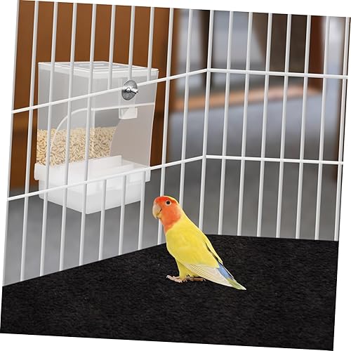 Miniatura 8 de STOBOK Comedero automático para pájaros sin ensuciar, accesorios para periquitos canarios, cacatúa, pinzón, periquito, semilla, contenedor de