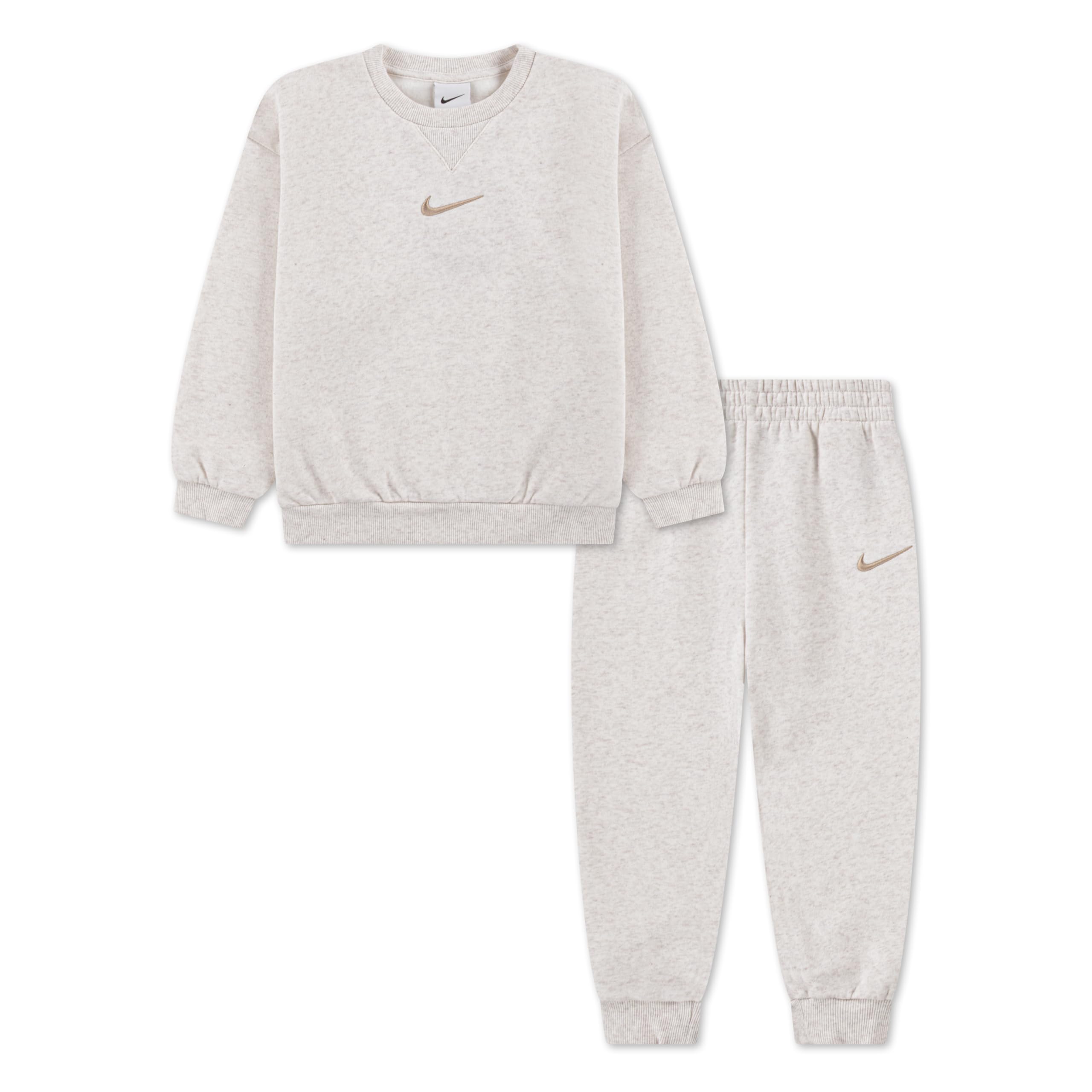Nike Ivory Kids Essential Fleece Tracksuit In - 6 - 7 Yrs