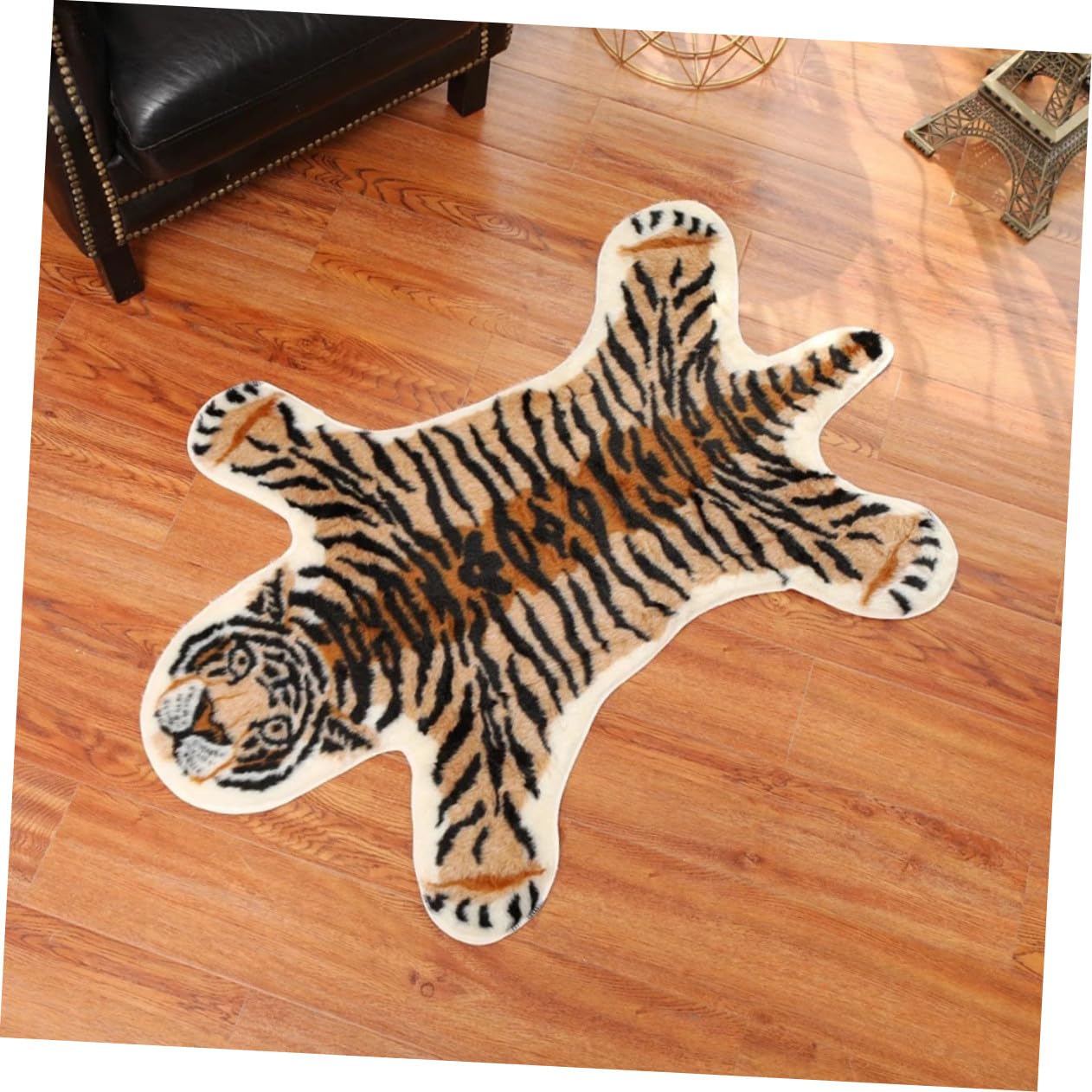 Zerbino Ingresso Antiscivolo a Forma di Tigre 85x110 Cm, Tappetino Decorativo per Pavimenti Domestici Resistente All’usura, Comodo e Lavabile per Casa e Bagno