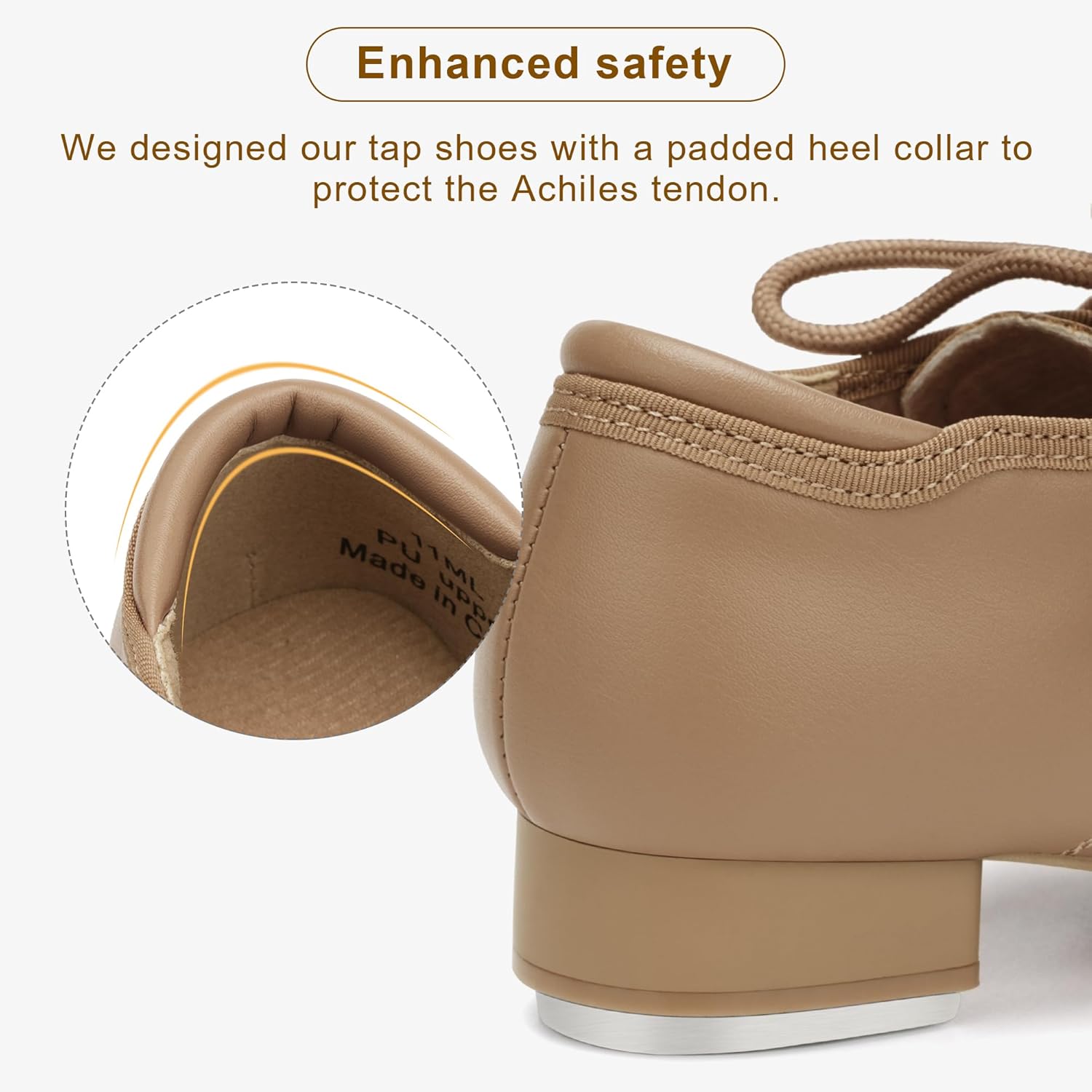 Stelle Tap Shoes for Girls Boys Lace Up PU Leather Dance Shoes for Little Kid/Big Kid - Image 6