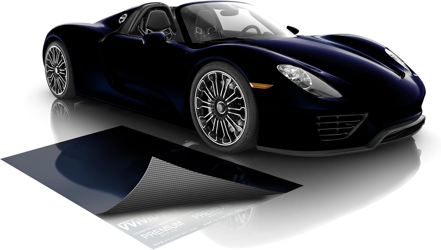 VViViD+ Ultra Gloss Cosmic Blue Vinyl Wrap Premium Paint Replacement Film Roll with Nano Air Release Technology, Stretchable Protective Cap Liner, Self Adhesive (25ft x 4.9ft)