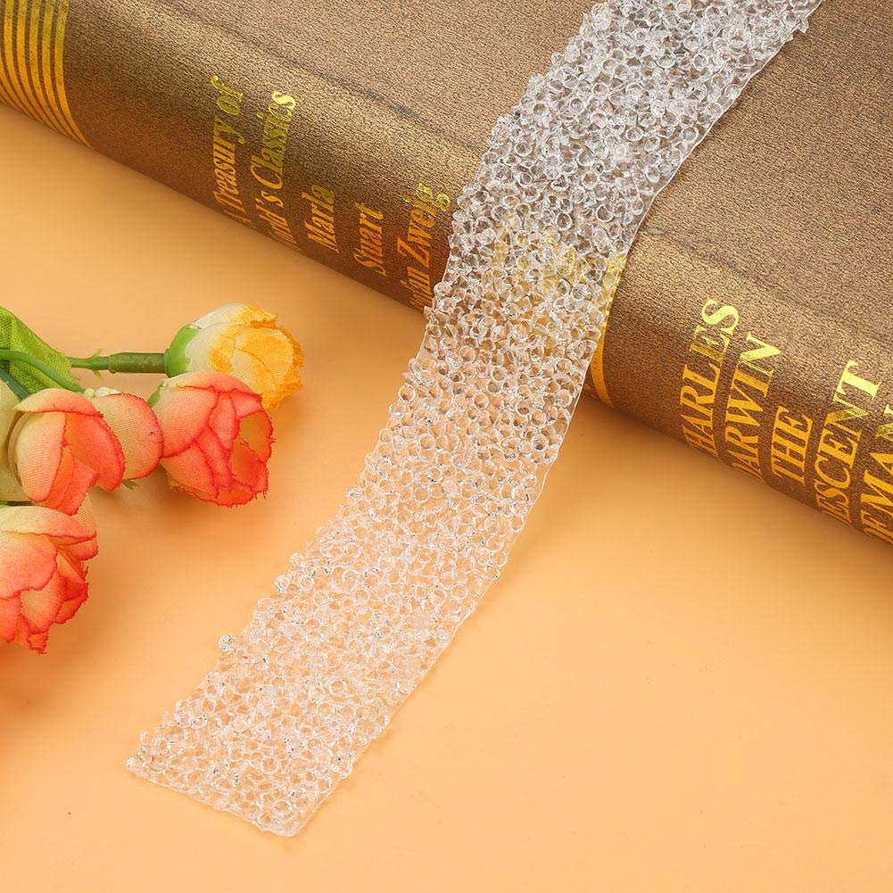 Strass lint, 1 meter 3 cm breedte kristal diamant mesh wrap rol voor