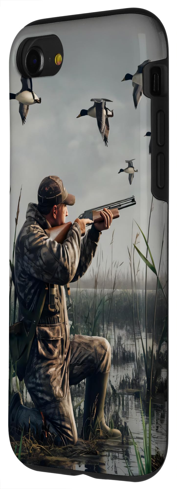 iPhone SE (2020) / 7 / 8 Duck Hunter Men Vintage painting Case - Image 2