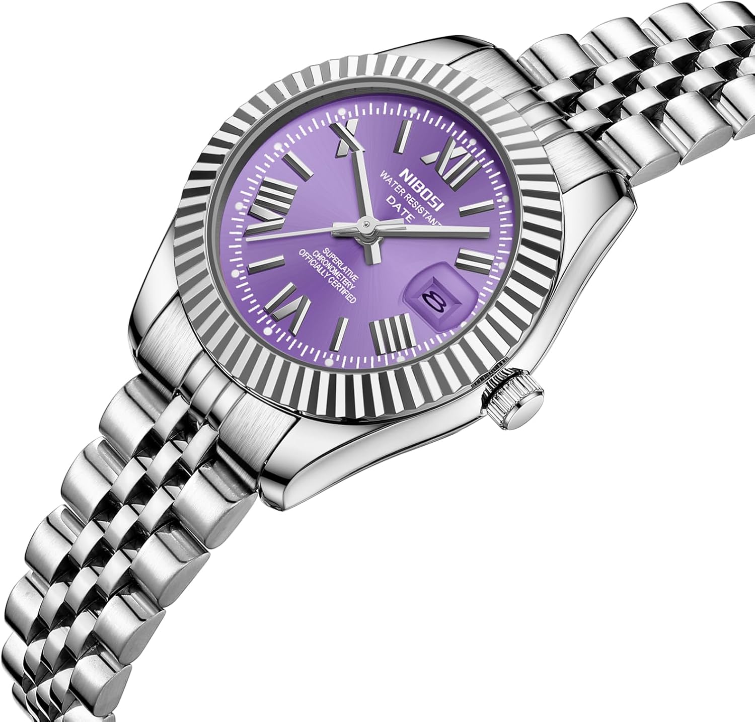 NIBOSI Watches for Women Analog Quartz Waterproof Ladies Wrist Watches with Date Dainty Fashion Luxury Stainless Steel Watch for Small Wrists Female Elegant Dress Women's Watch - Image 2