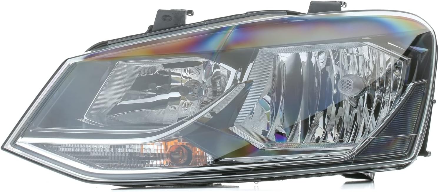 HELLA Halogen FF Headlight Left compatible with VW Polo Hatchback 6C1941005