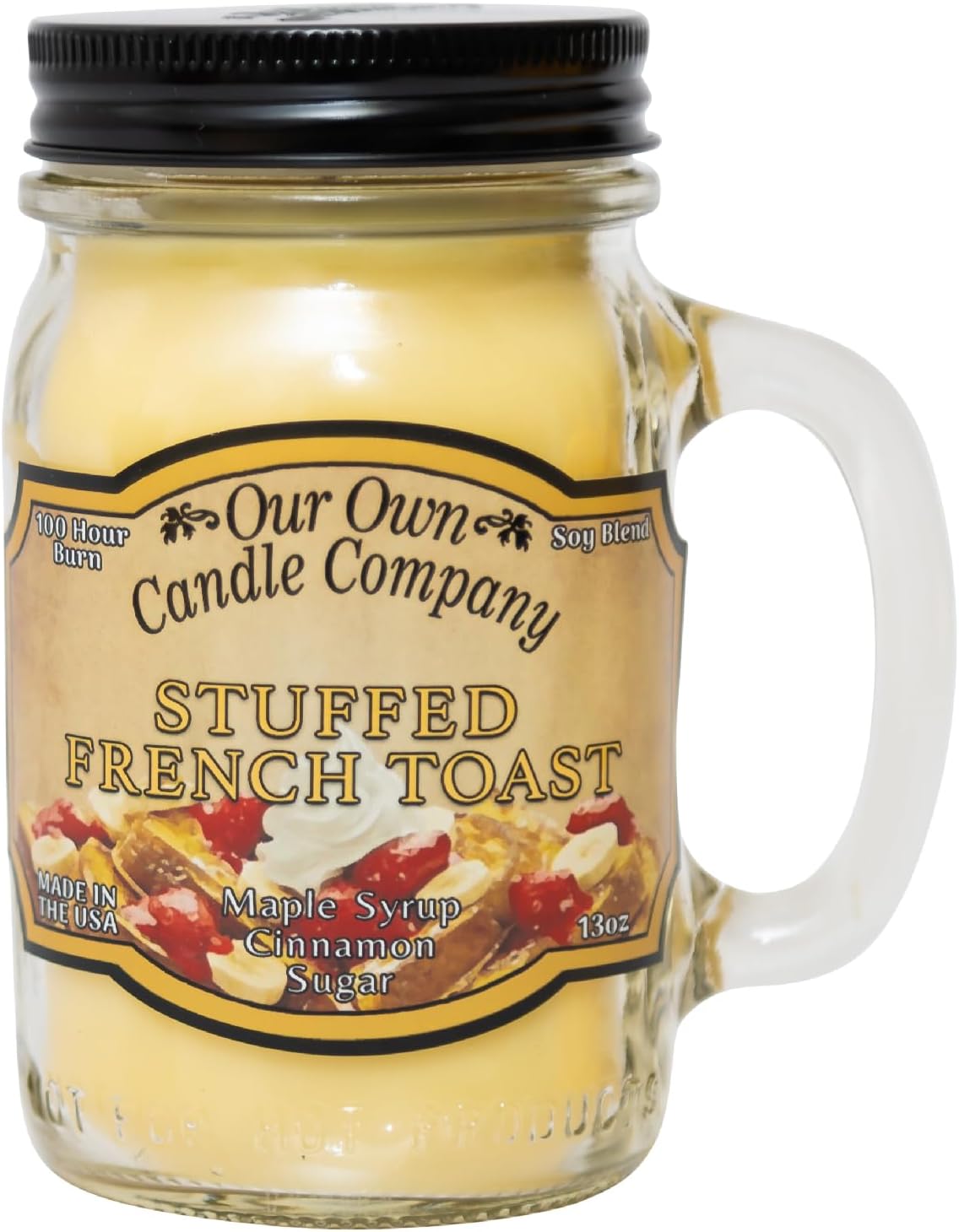 Stuffed French Toast Scented 13 Ounce Mason Jar Candle