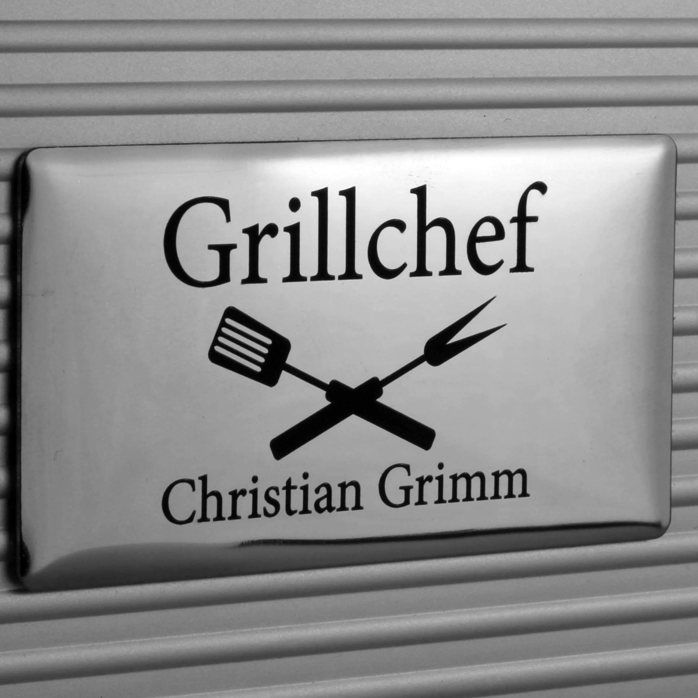 Grillkoffer BBQ Koffer Grillbesteck 5-teilig mit Ihrer individuellen Gravur