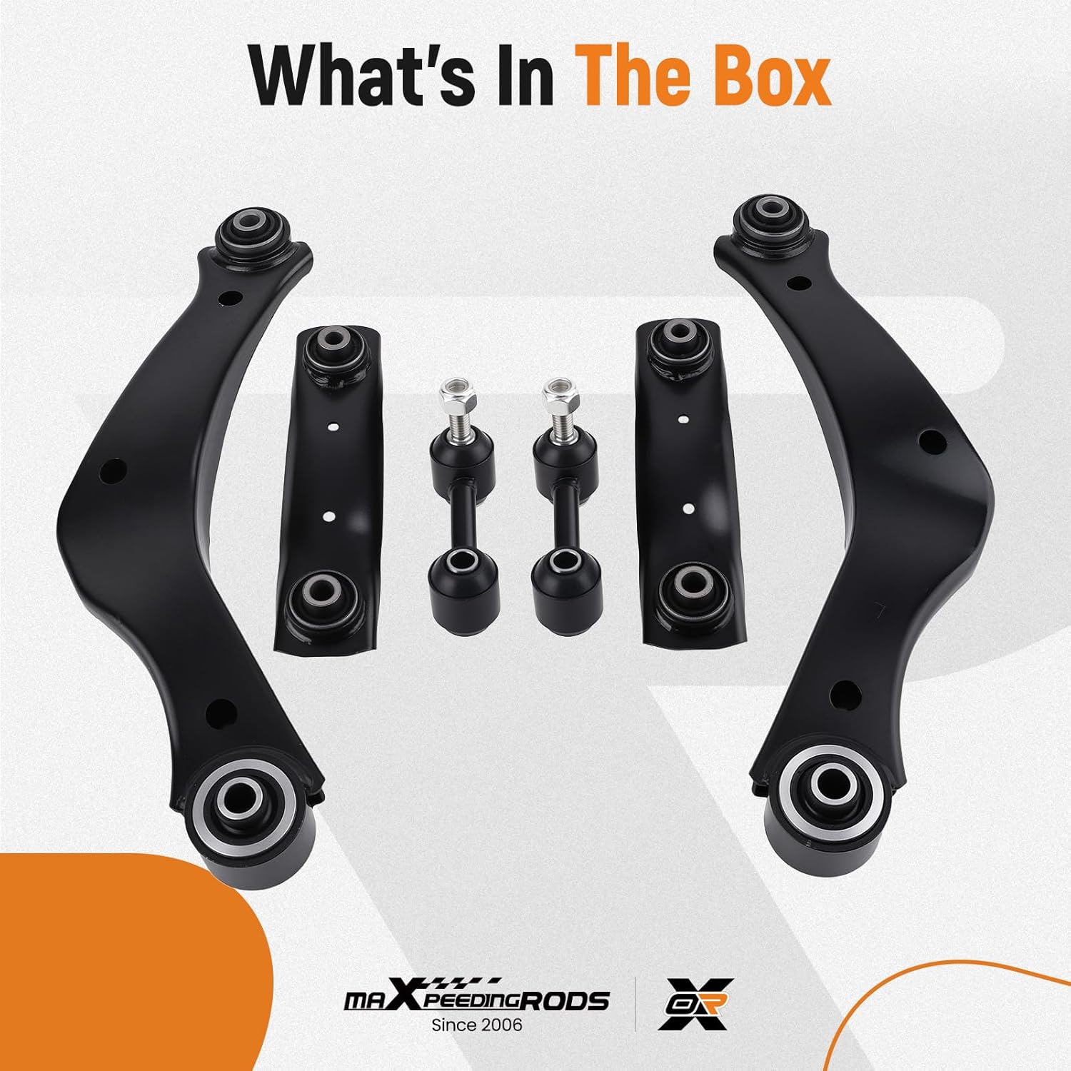 maXpeedingrods 6Pcs Rear Upper Lower Control Arm Kit for Chevy Malibu 2013-2015 Malibu Limited 2016 Impala 2014-2019 Buick LaCrosse 2013-2015 Regal 2013-2017