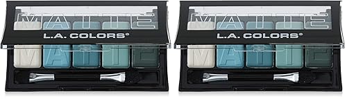 Miniatura 6 de L.A. COLORS Sombra de ojos mate de 5 colores, lino natural, 0.25 onzas (paquete de 2)