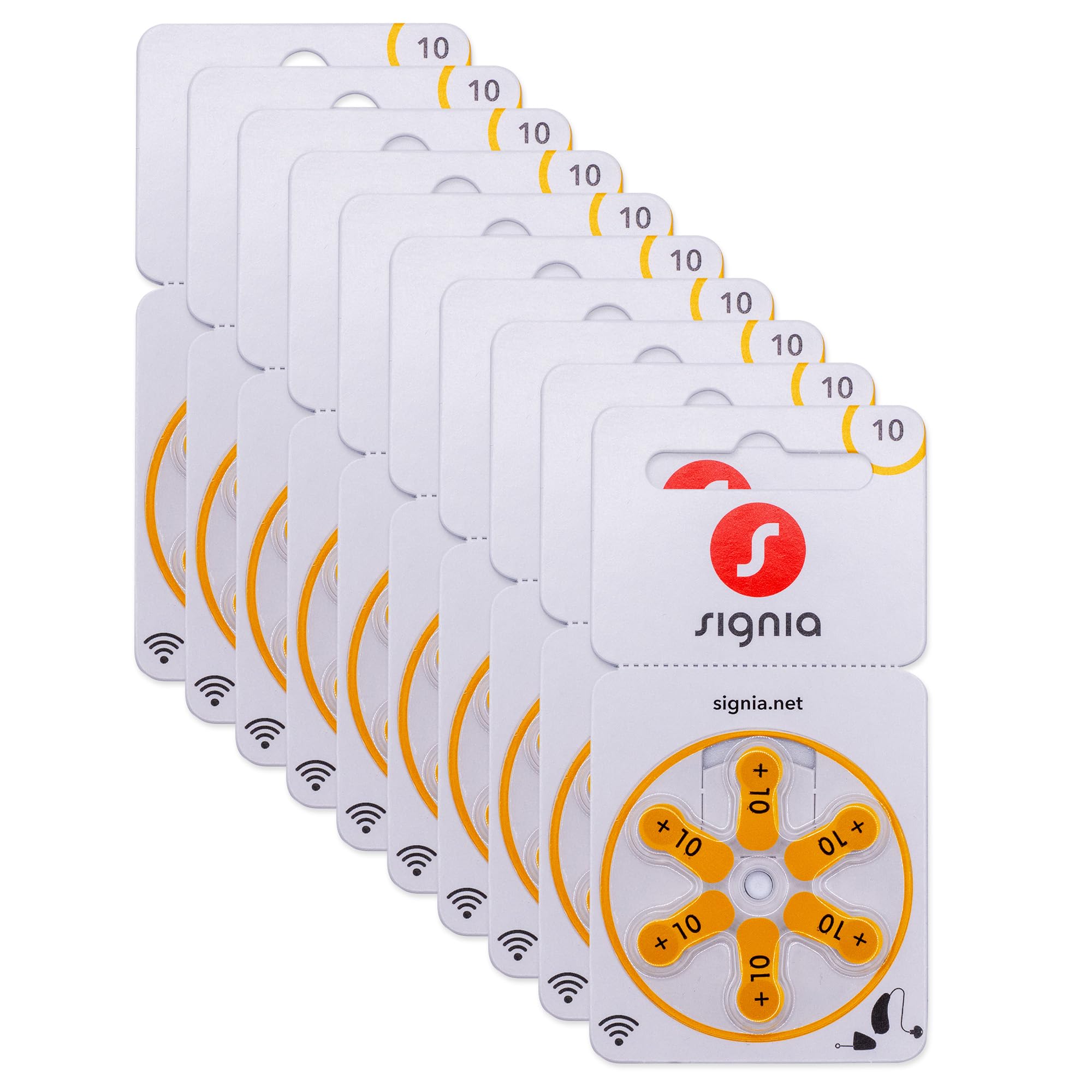 Signia Hörgerätebatterien Typ 10 gelb