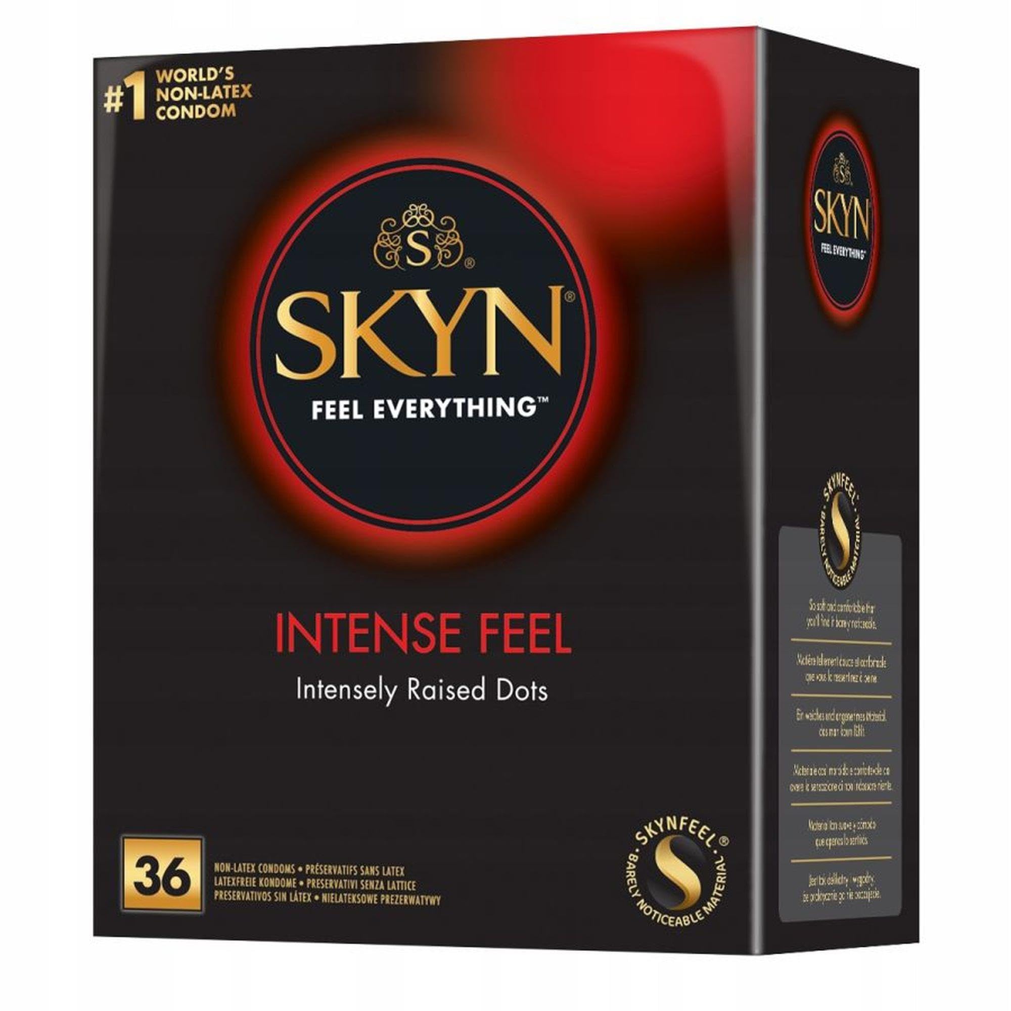 Skyn Intense Feel, preservativi senza lattice – Confezione da 36.
