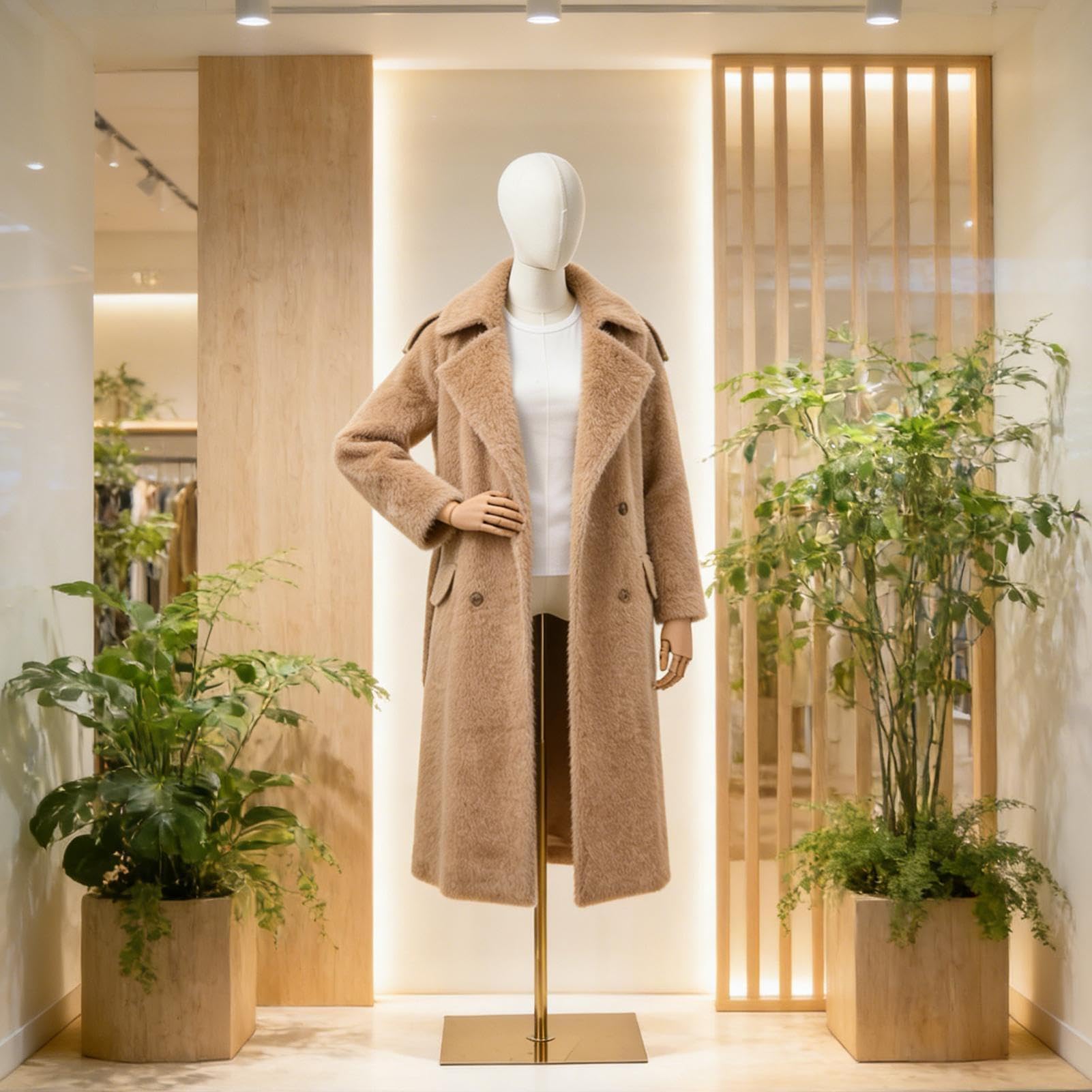 Mannequin de vitrine féminin réglable avec bras et support en métal, capacité de 30 kg, mannequin pour femme, homme, enfant, mannequin réglable pour boutique, couture, magasin de mode et vitrine