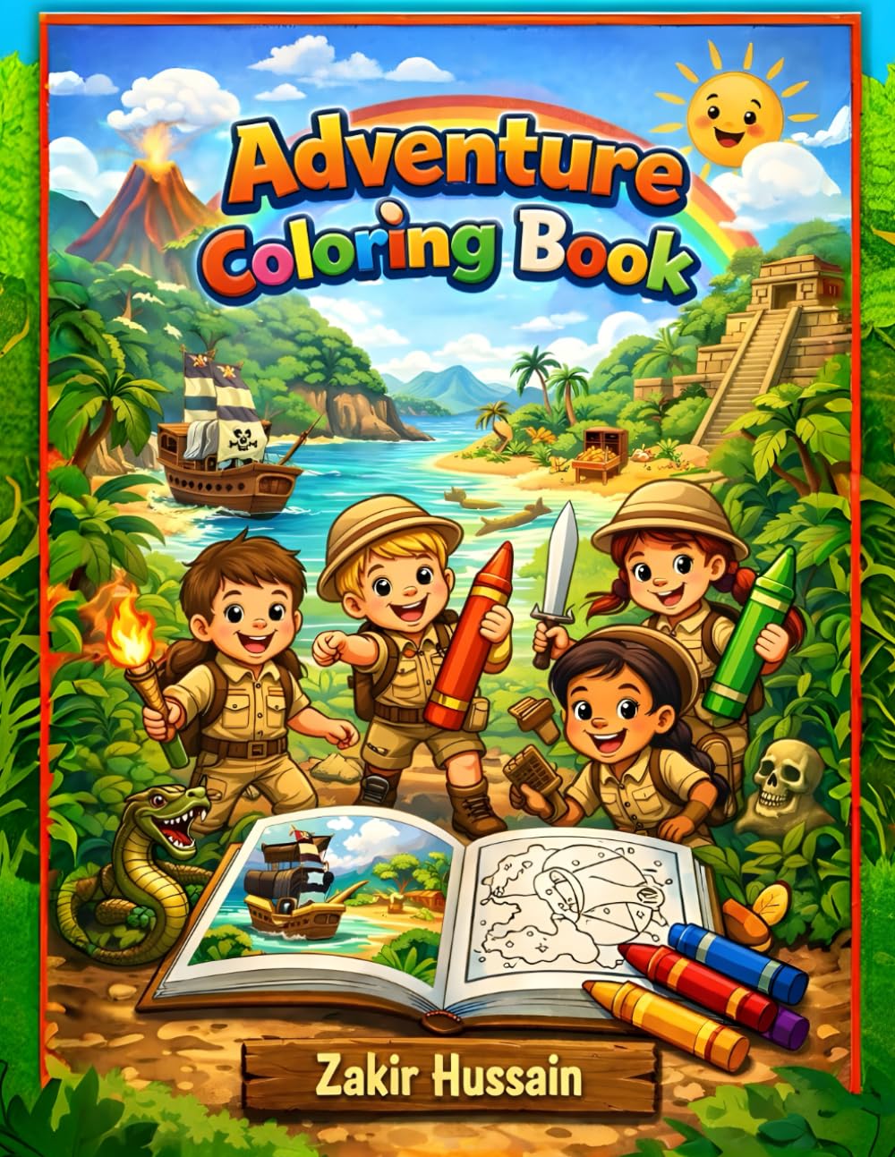 My Adventure Coloring Book for Kids Ages 6–10: Fun and Easy Adventure-Themed Coloring Pages to Boost Creativity, Learning, and Imagination