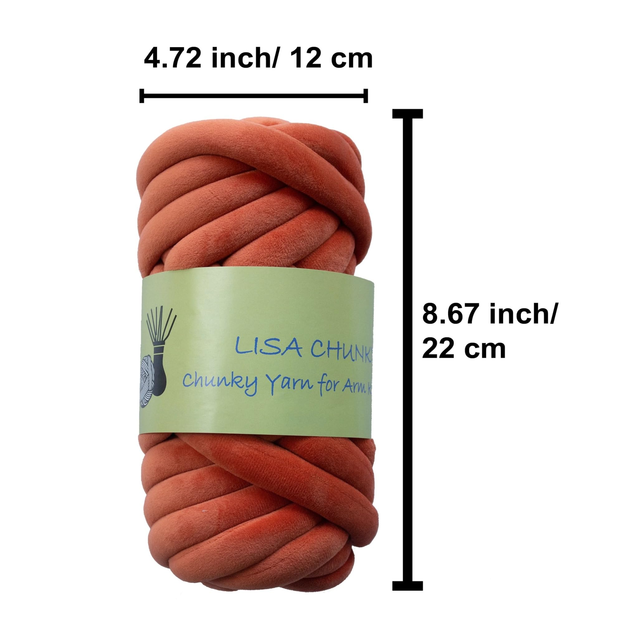 Ovillo De Lana Gigante Hilo grueso for tejer brazos, hilo gigante grueso y voluminoso for hacer ganchillo y manualidades(Black)