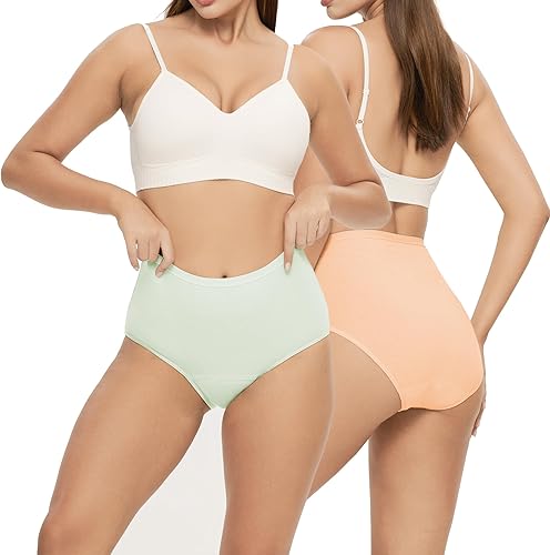 Battewa Ropa interior a prueba de fugas para mujer, talla XL, paquete de 2, secado rápido, control de olor, súper absorbente, a prueba de fugas,