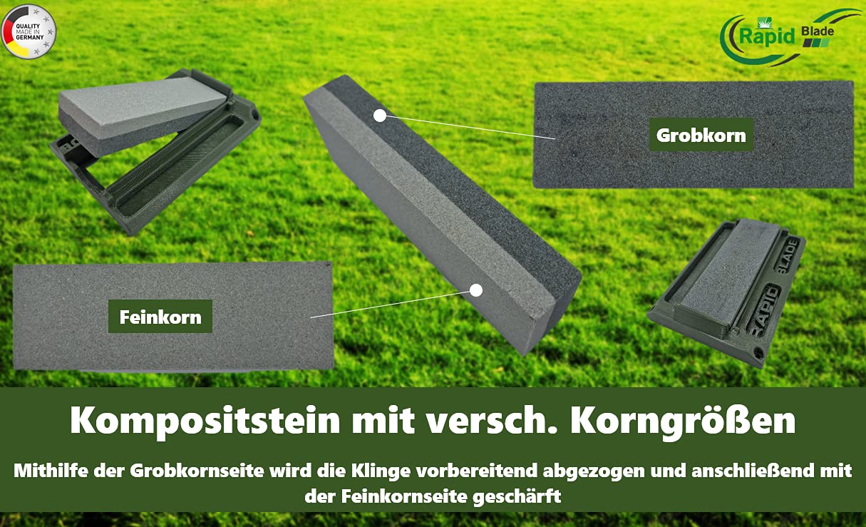 Rapid Blade - Schleifvorrichtung Mähroboter Mähmesser Mähklingen (Schleifpaket)