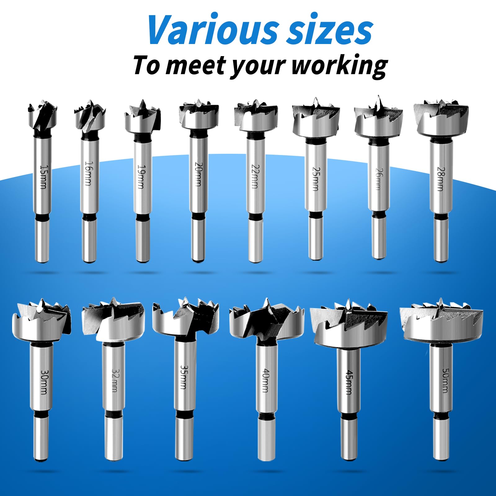 Punta Forstner 38mm Per Legno - Per Fori Precisi E Puliti Su Mobili