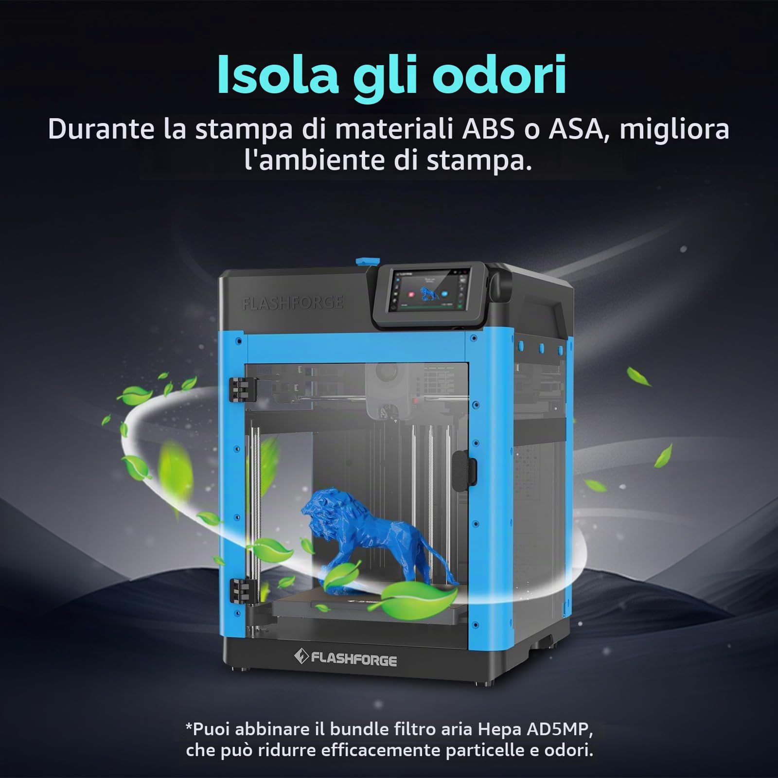 FLASHFORGE Adventurer 5M Kit di custodia, design fai-da-te, adatto per la stampa di filamenti ad alta temperatura, come ABS, ASA e PC