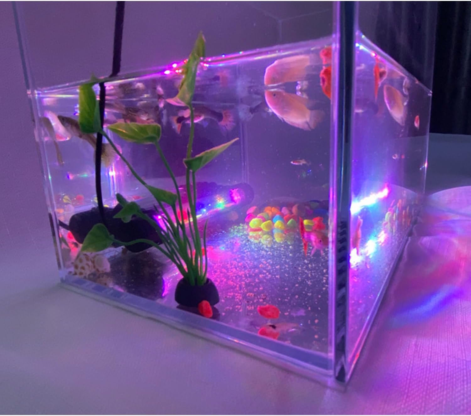 BigTron LED Aquarium Lighting, Waterproof RGB Fish Tank Light Multicolor Underwater Crystal