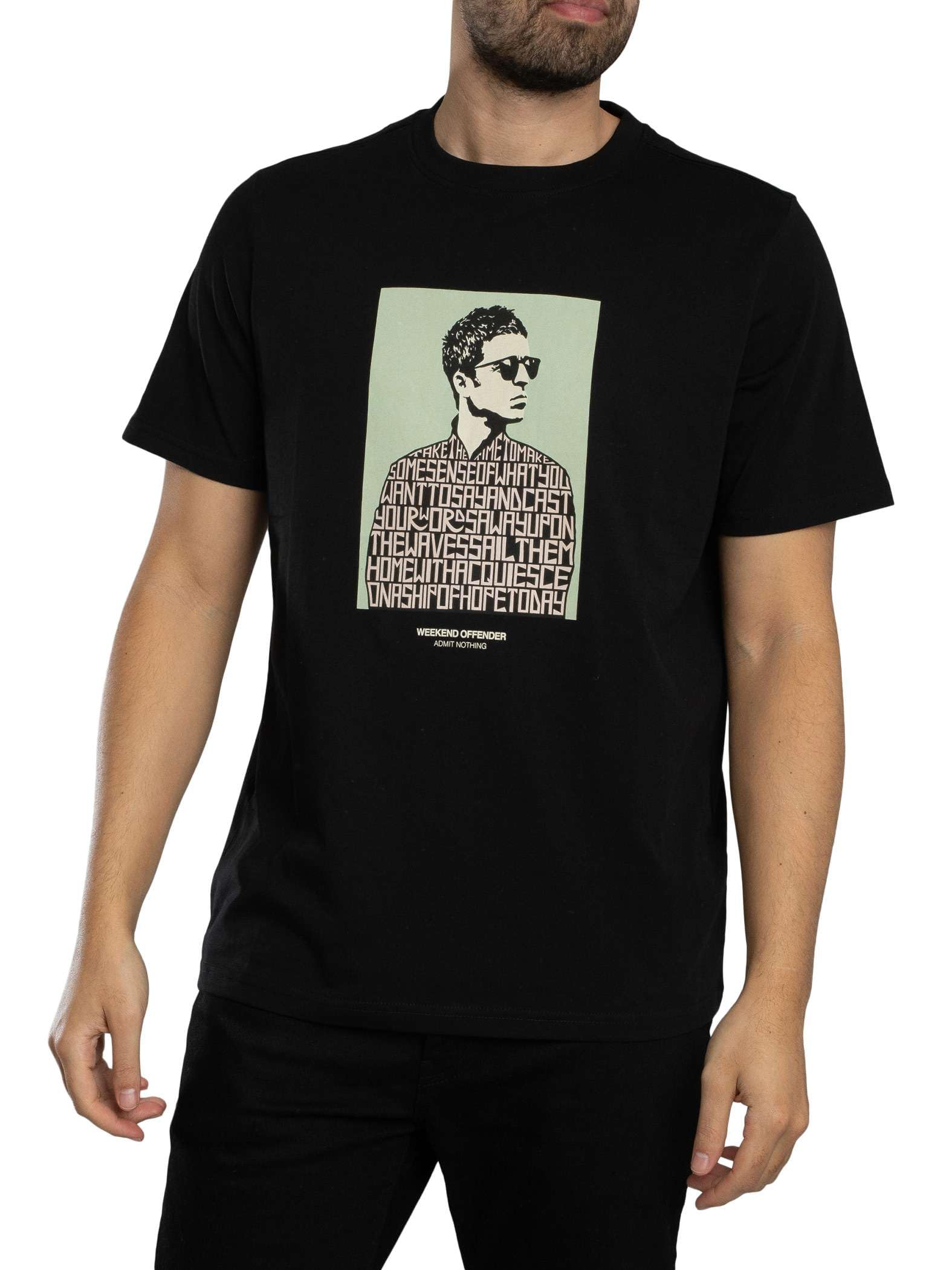 Weekend Offender Camden Graphic Short Sleeve T-Shirt, Black, Size 2Xl, Men
