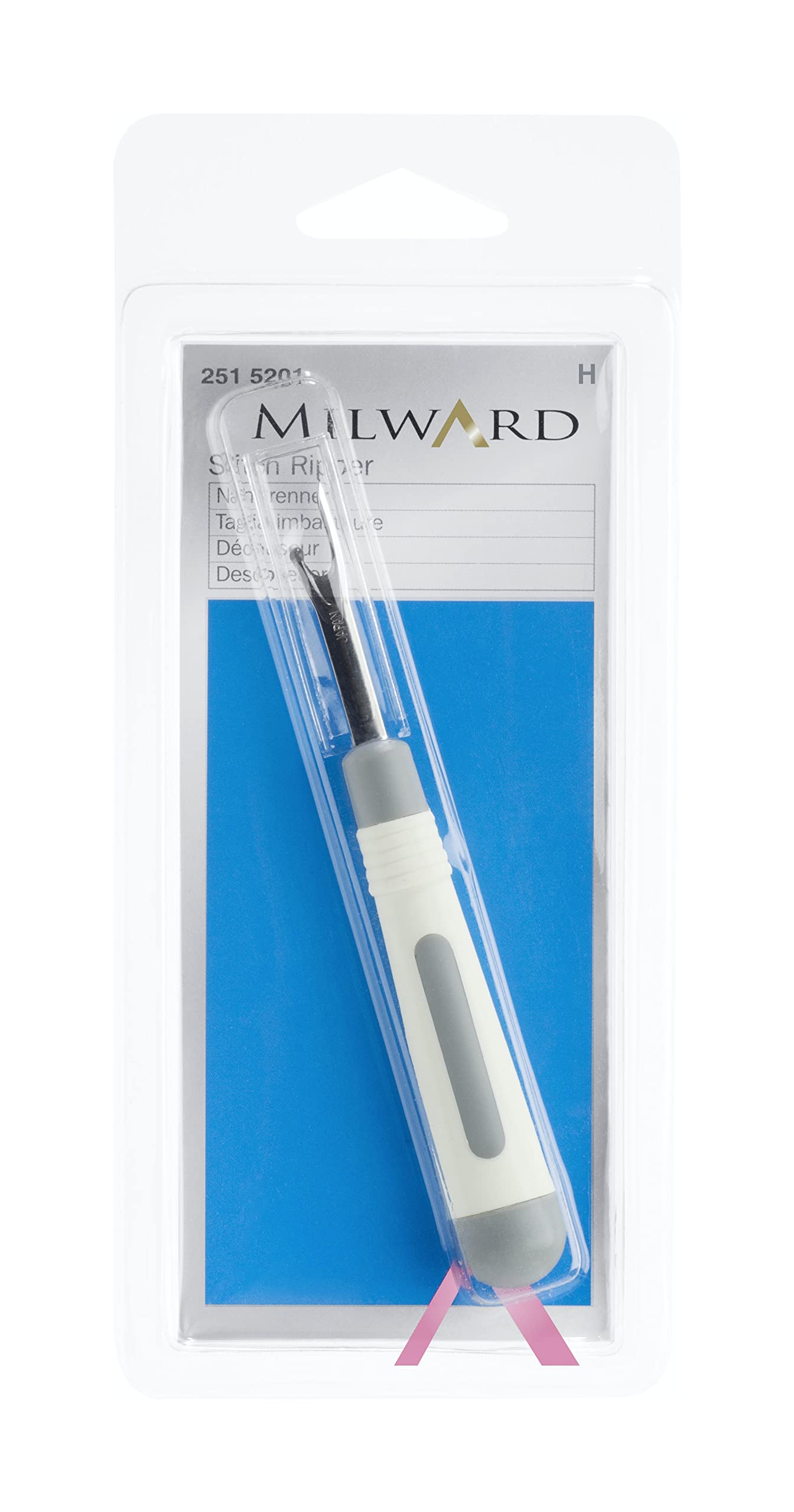 Milward White/Grey Stitch Ripper Soft Grip