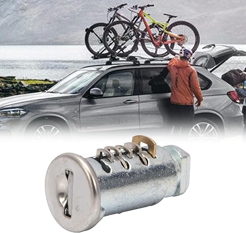 Miniatura 3 de Paquete de 4 núcleos de bloqueo para Thule, repuesto para núcleo de bastidor Thule, cilindro de llave para bloqueo de portabicicletas, cerradura de