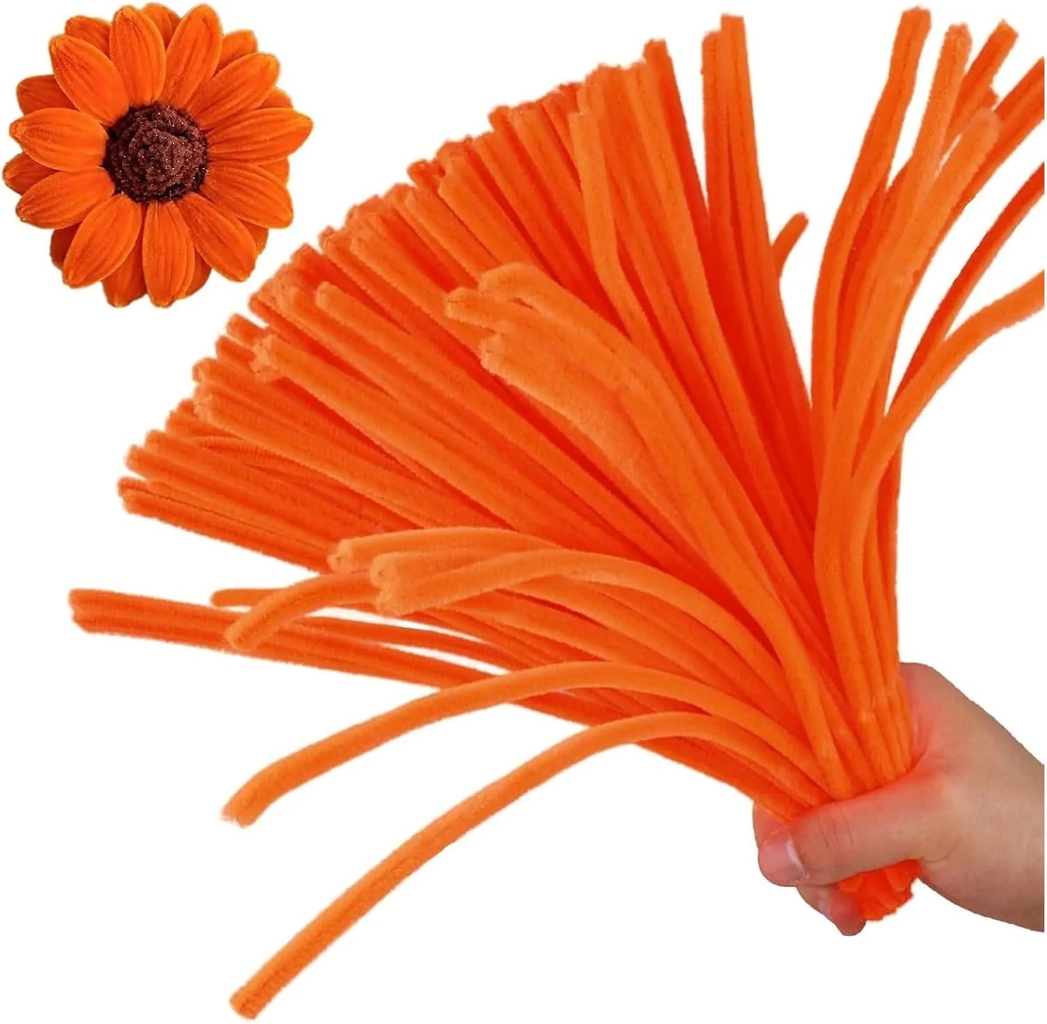 Pipe Cleaner Flower Kit 300 Pieces Pipe Cleaners Chenille Stem, Pastel Candy Color Pipe Cleaners Set for Pipe Cleaners DIY Arts Crafts