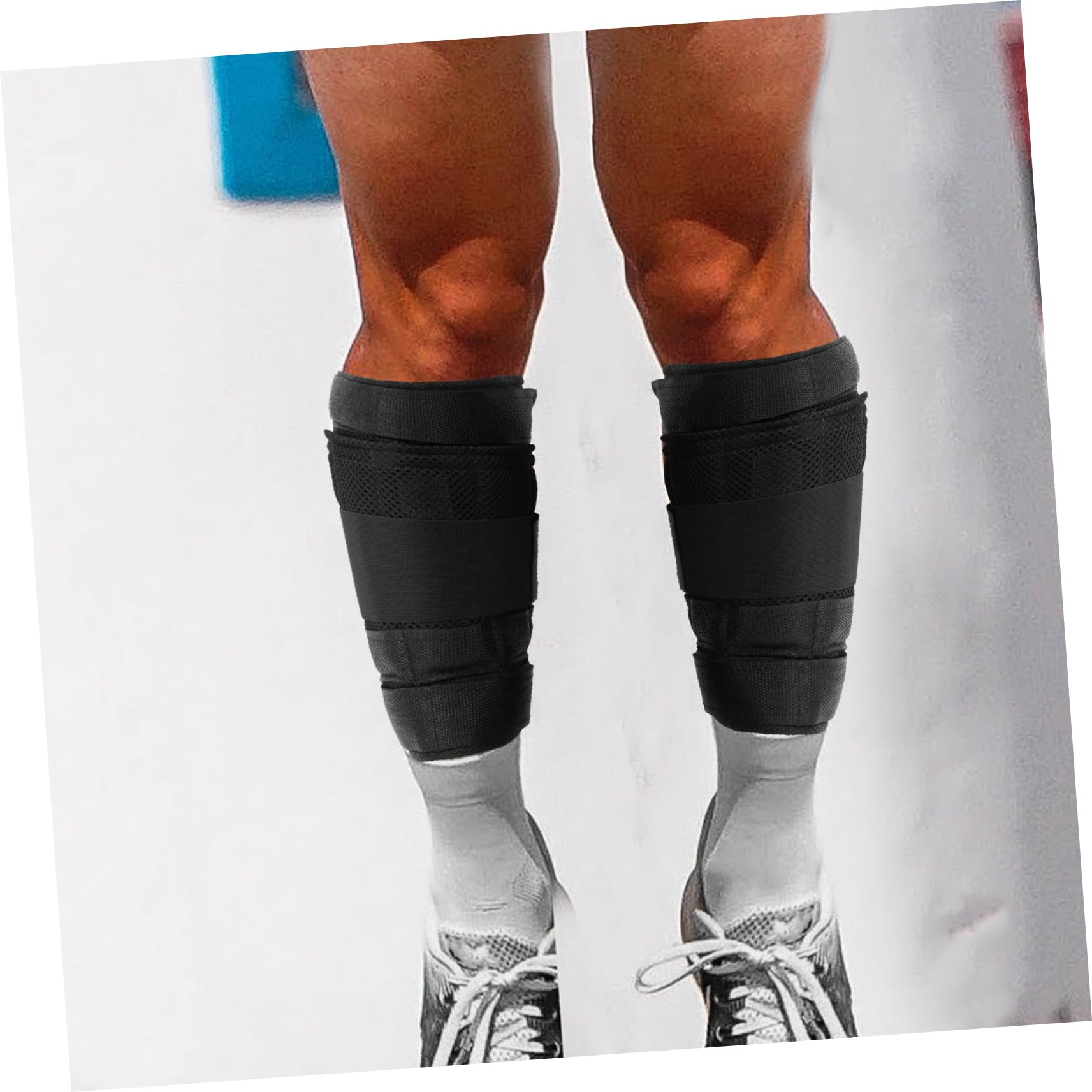 Cavigliere Pesi da 2kg in Nylon e Piastra D’acciaio Nero | Corsa e Trekking, Design Staccabile, Adatte a Principianti e Appassionati Intermedi