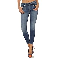 Only ONLBLUSH LIFE MID SK ANK RAW REA811 NOOS, Jeans Donna