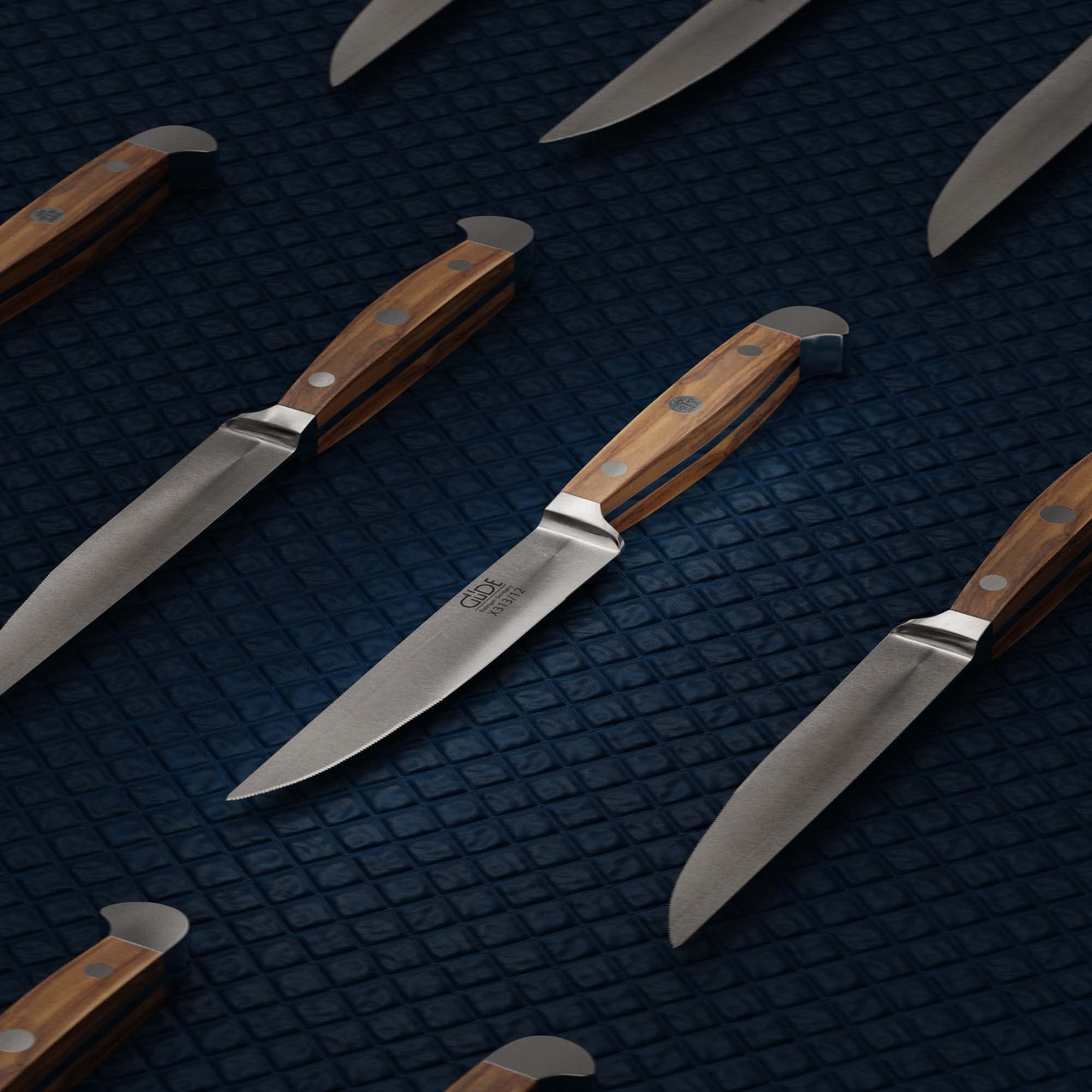 Güde X313/12 - Cuchillo chuletero Alpha Olivo 12 cm Madera de Olivo (h.nr.)