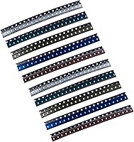 Vista 14 de Kit surtido de luces LED de diodo SMD 0805 de 5 colores x 40 piezas = 200 piezas (Chip mini 2.0mm x 1.2mm para PCB DC 20mA) Bombillas de luz