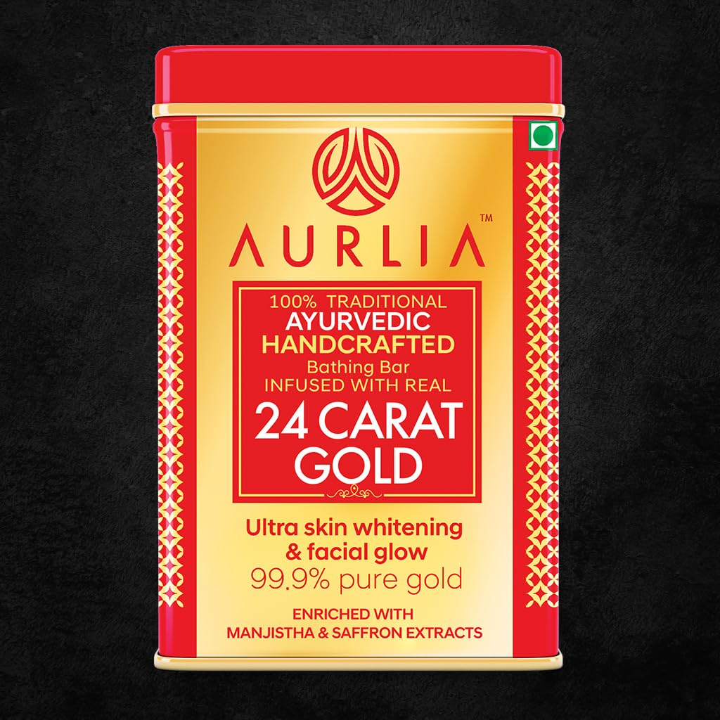 Aralia 24K Gold Ayurvedic Bath Bar 100g + 24K Gold Ayurvedic Day Cream 15g + 24K Gold Ayurvedic Night Cream 30g (145g) Aralia 24K Gold Ayurvedic Bath Bar 100g + 24K Gold Ayurvedic Day Cream 15g + 24K Gold Ayurvedic Night Cream 30g (145g)