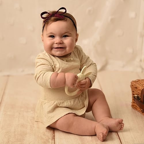 Miniatura 3 de Juguetes de dentición de silicona para bebés de 0 a 6 meses, lindo alivio de la dentición en forma de animal, anillo de dentición fácil de limpiar,