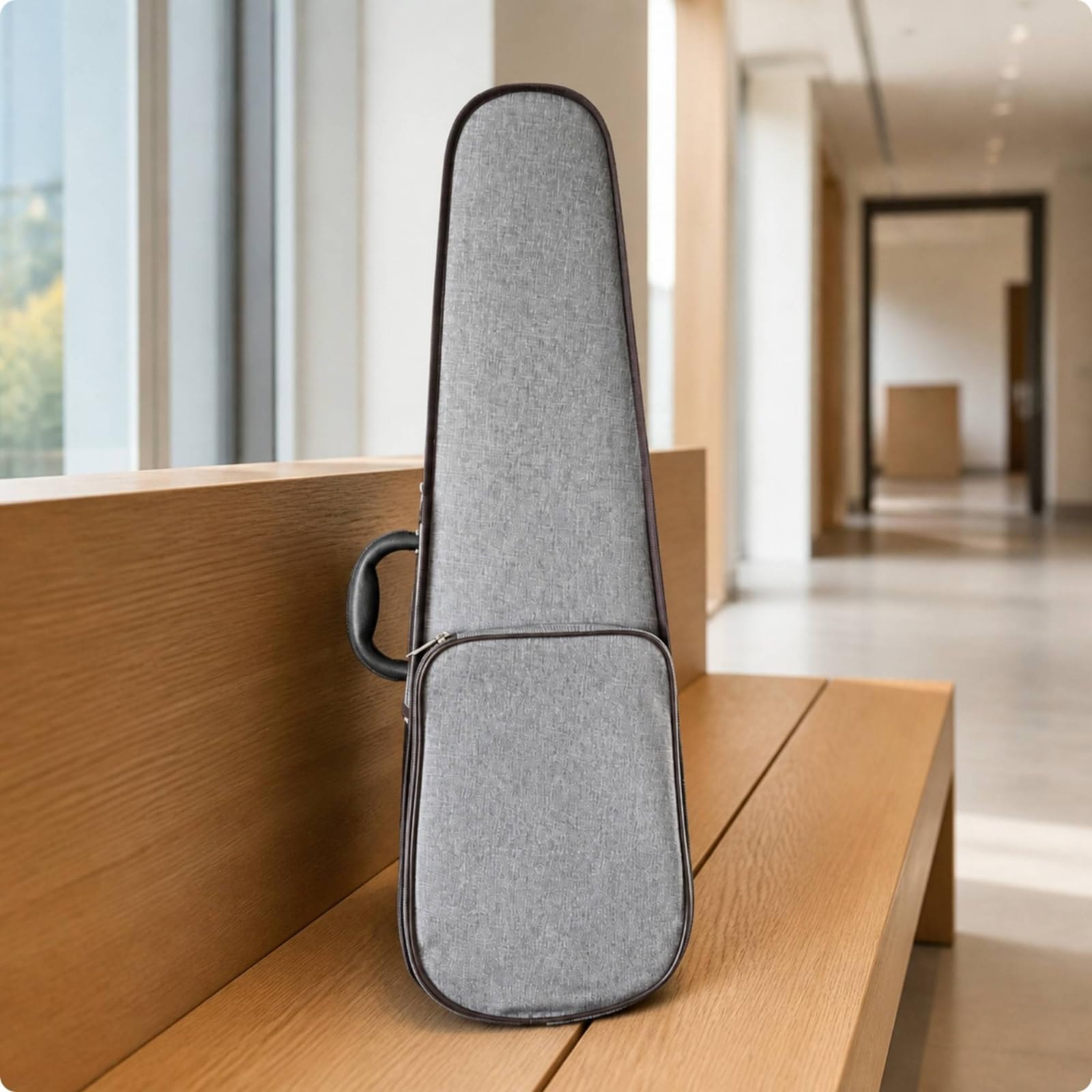 Estuche Violín Tela Oxford Práctico Estuche Violín con Bolsillo Exterior Funcional para Viajes, 1/4