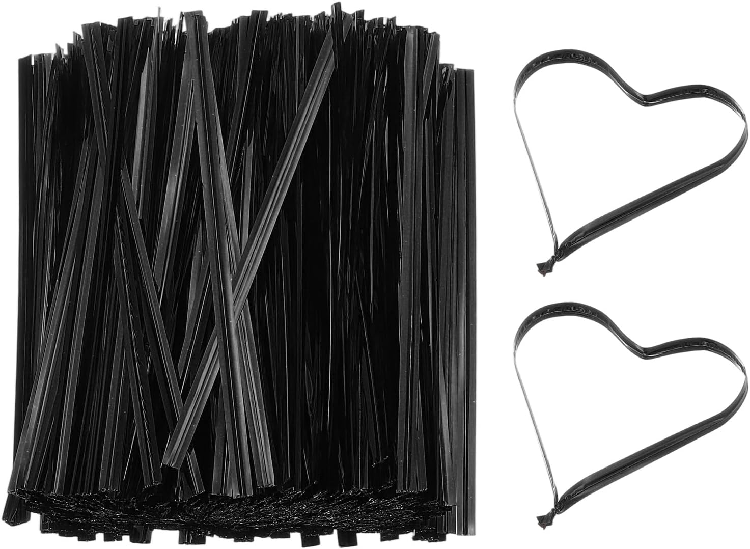 PATIKIL Bag Twist Ties 4 Inch, 800 Pcs Metallic Bread Ties for Treat Plastic Bags Gift Wrapping Candy Coffee Bag Plant Party Cake Favor, Black