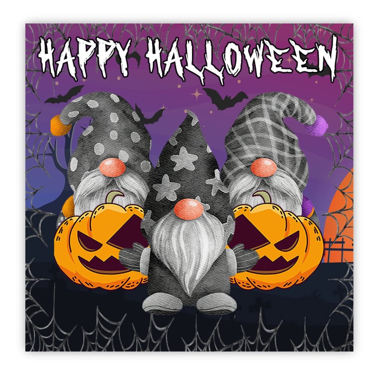Plaque murale Halloween en bois massif haut de gamme de 40,6 cm pour salon et entrée