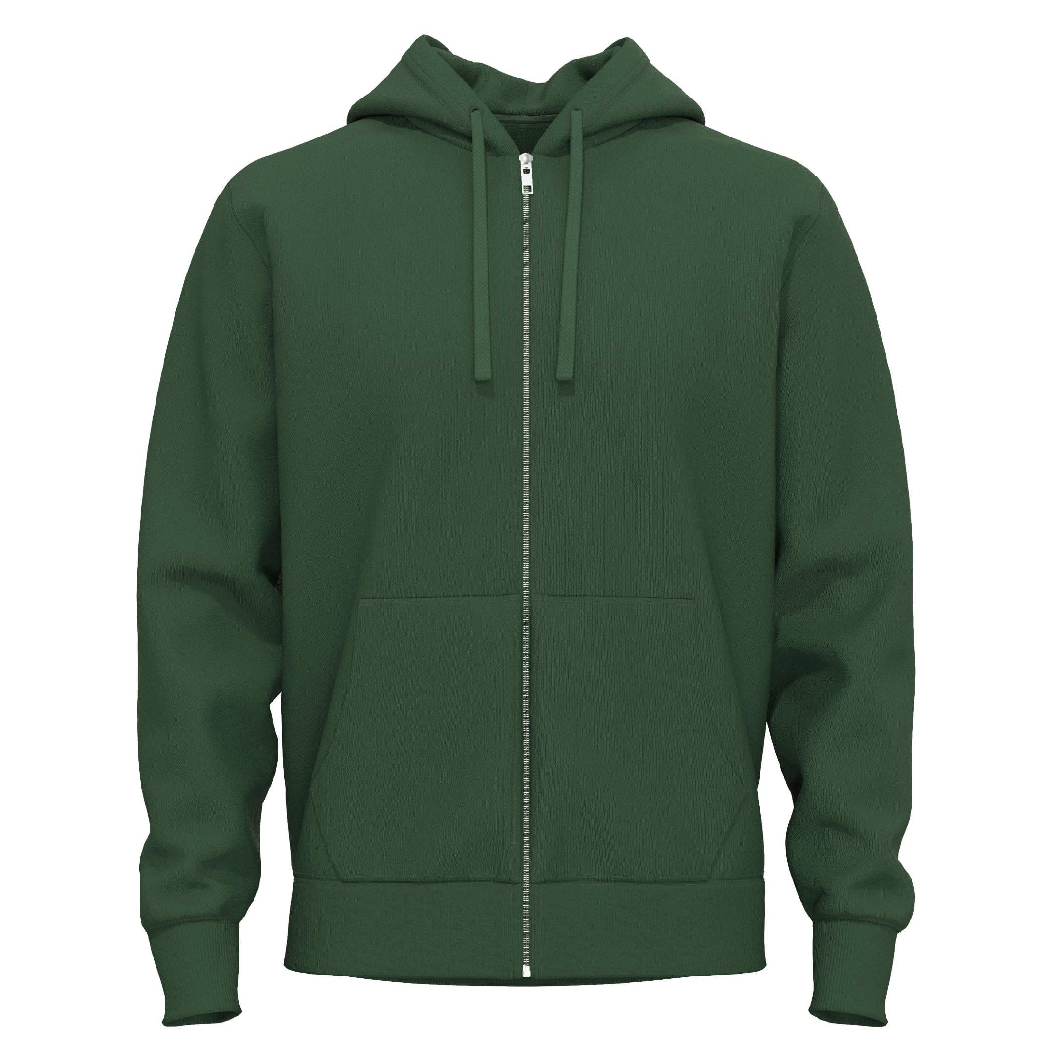 Softspun Men's British Racing Green 17001-0005-S | Ziper Hoodies For |