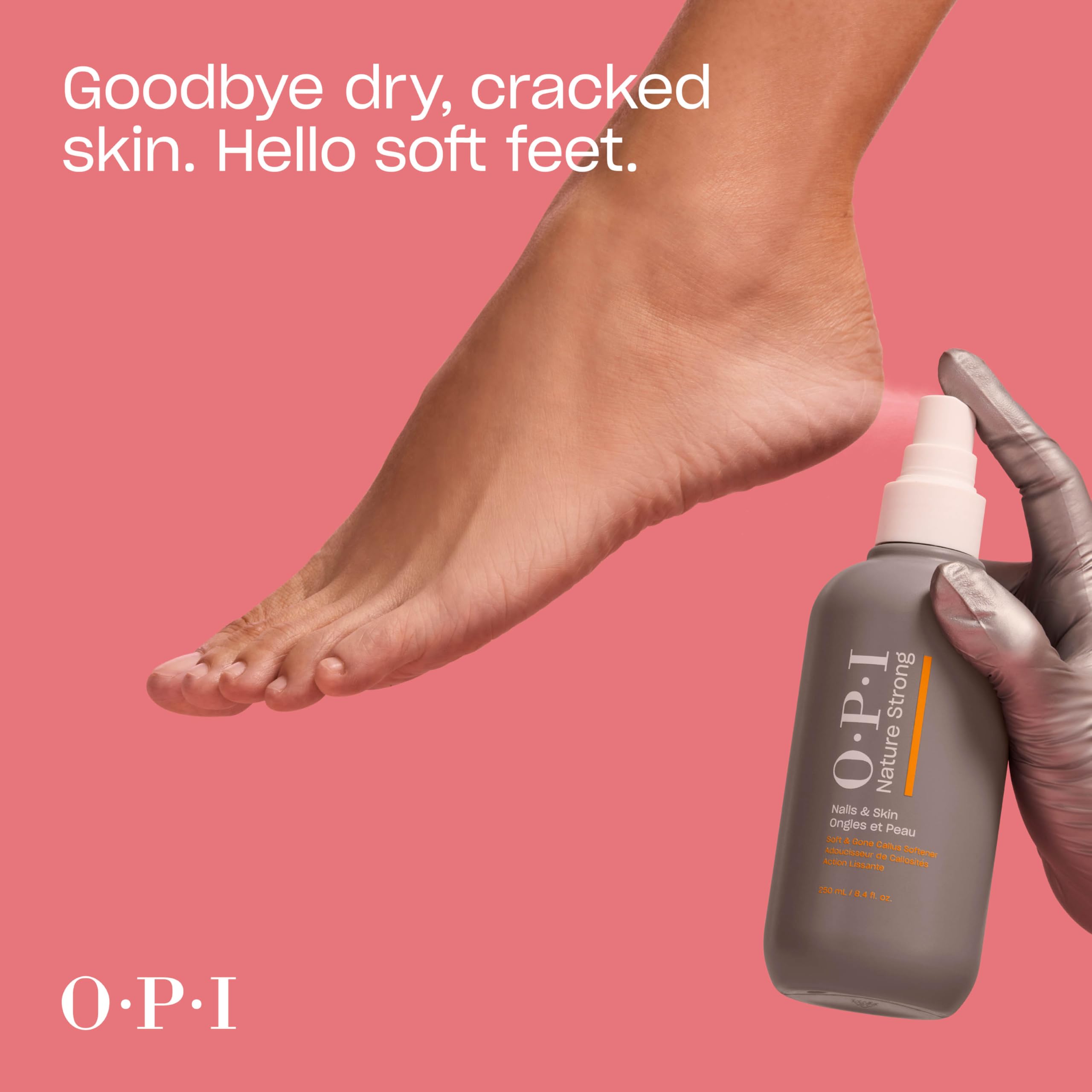 OPI Nature Strong Soft & Gone Callus Softene - Crème Anti-Callosités – Beurre de Karité – Soin Talons Crevassés & Pieds Secs – 250 ml